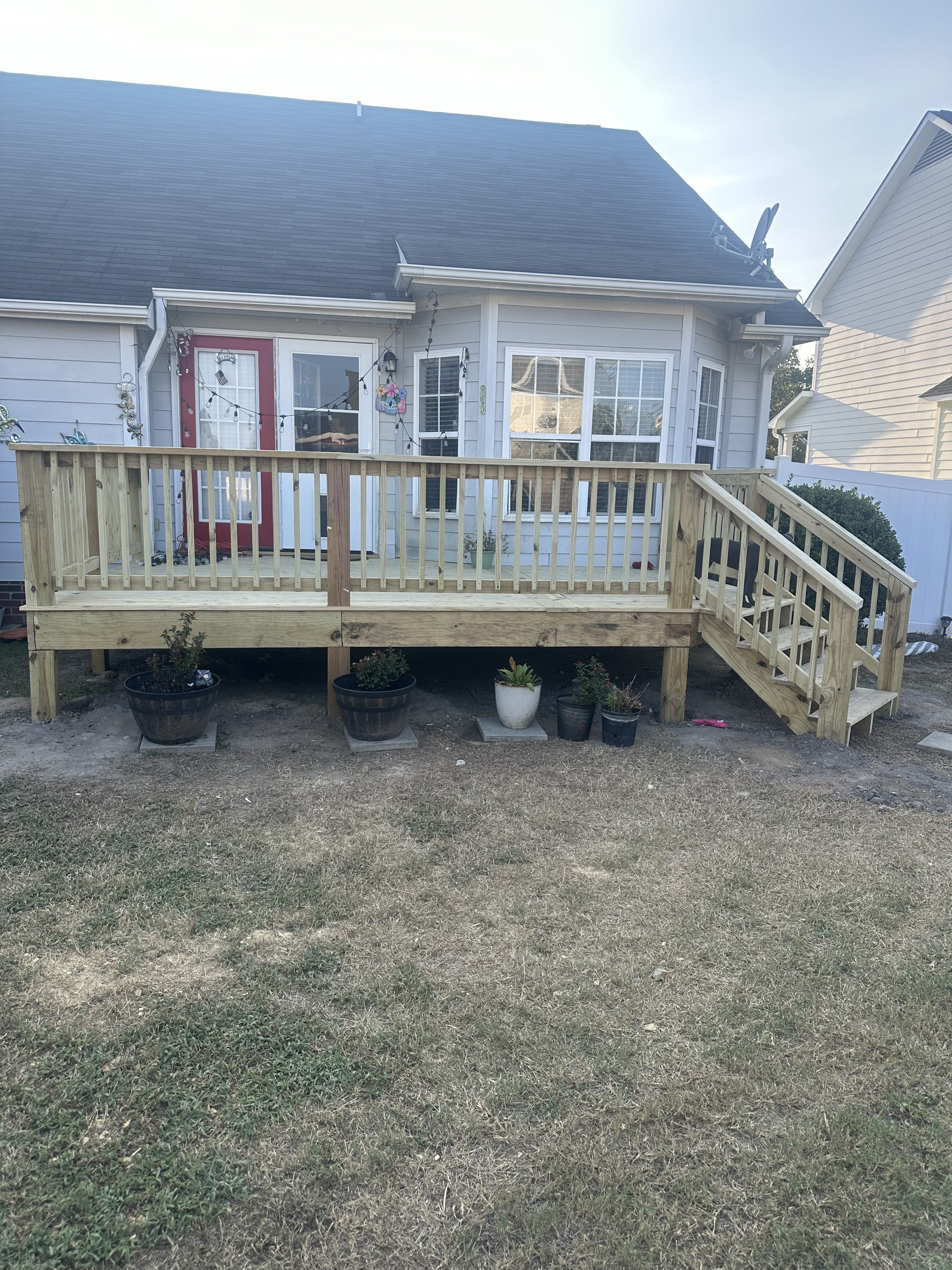 Wooden deck